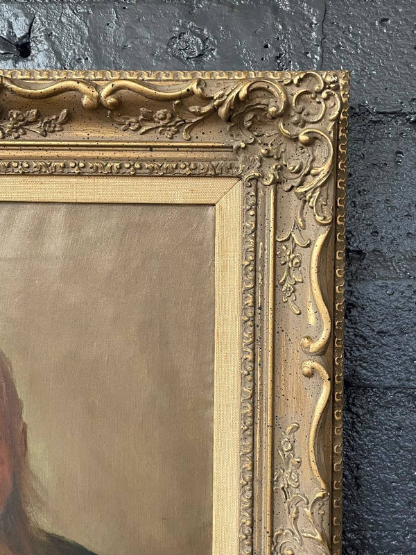 Antique California Portrait Oil Painting of Old Man by Wanda Neumann, c.1920’s