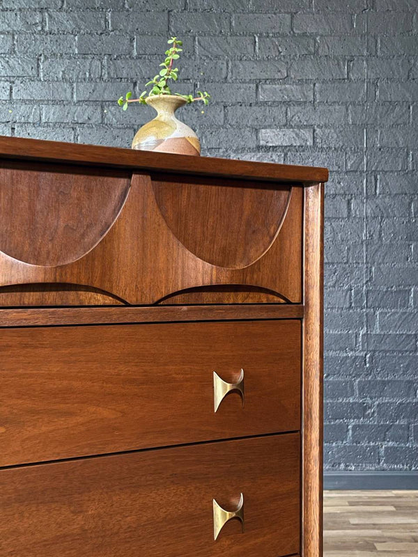 Mid-Century Modern “Brasilia” Highboy Dresser by Broyhill, c.1960’s