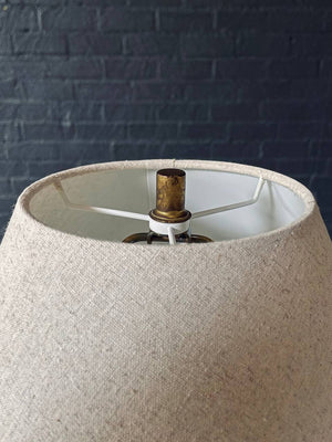 Mid-Century Modern Italian Murano Glass & Brass Table Lamp by Marbro, c.1960’s