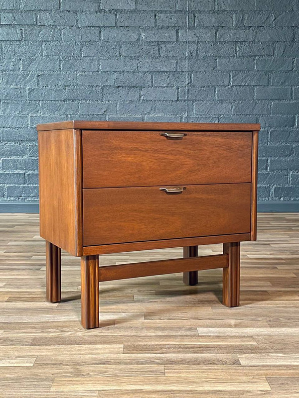 Single Mid-Century Modern Walnut Night Stand by Bassett Furniture, c.1960’s