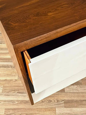 Mid-Century Californian Modern Two-Tone 3- Drawer Dresser by Woodland of CA, c.1960’s