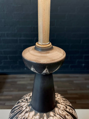 Mid-Century Danish Modern Ceramic Table Lamp by Soholm, Denmark – Signed, c.1960’s