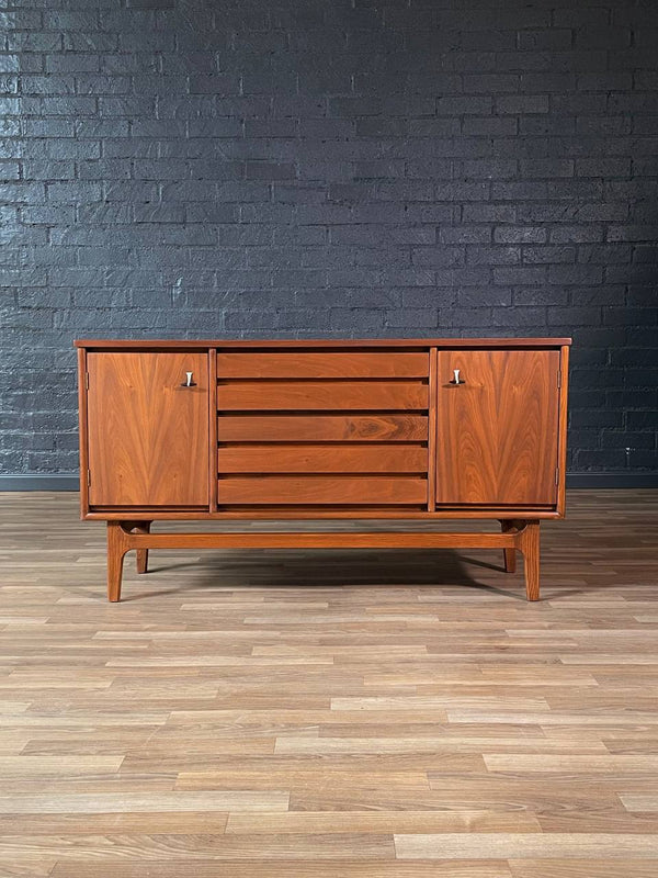 Mid-Century Modern Walnut Credenza by Stanley, c.1960’s
