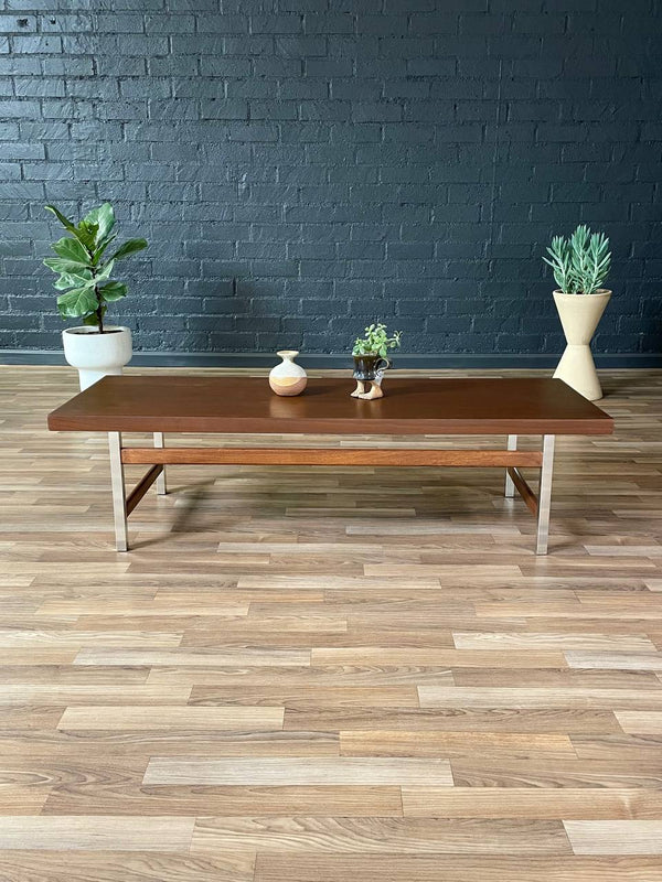 Mid-Century Modern Walnut & Chrome Coffee Table by Lane, c.1960’s