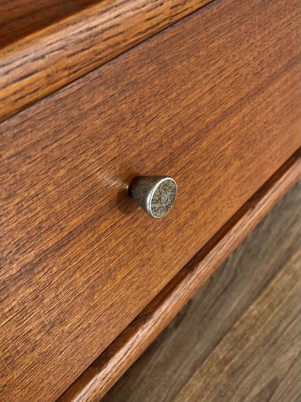 Mid-Century Modern 4-Tier Sculpted Walnut Bookshelf, c.1960’s