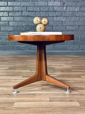 Mid-Century Modern Tripod Walnut Side Table by Lane, c.1960’s