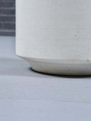 Mid Century Modern White Glazed Ceramic Planter, c.1960’s