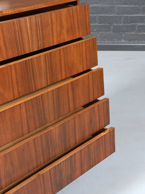 Mid Century Modern Walnut Highboy Dresser  c.1960's