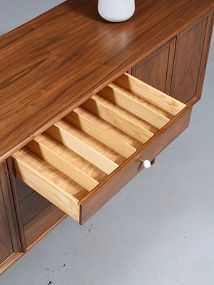 Kipp Stewart Walnut Declaration Credenza for Drexel, c.1950's