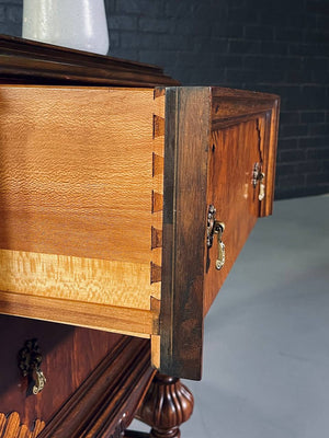 American Renaissance Revival Inlaid Wood Sideboard by Union Furniture Co., c.1920's