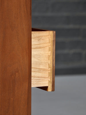 Mid-Century Modern “Profile” Highboy Dresser w/ Drop-Down Desk by John Van Koert for Drexel, c.1950’s