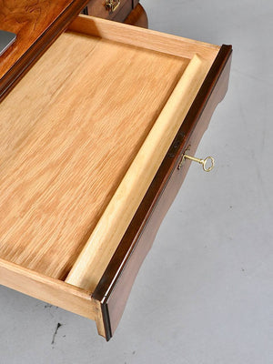 American Queen Anne Revival Wood Writing Desk by Lane Furniture, c.1970's