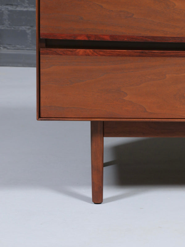Mid-Century Modern Walnut & Rosewood Dresser by Stanley, c.1960’s