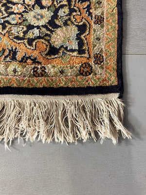 Vintage Persian Kashan-Style Wool Area Rug, c.1970s