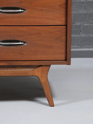 Mid-Century Modern Sculpted Walnut Dresser, c.1960’s