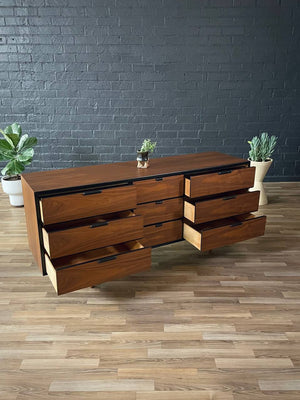 Mid-Century Modern Walnut 9-Drawer Dresser by The Rapport Co., c.1960’s