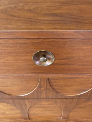 Mid-Century Modern “Brasilia” Style Sculpted Dresser, c.1960’s
