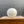 Vintage Mid-Century Modern White Ceramic Sphere Planter, c.1960’s