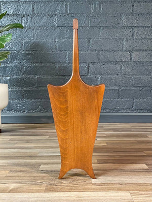 Mid-Century Modern Cane Magazine Rack