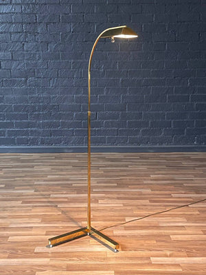 Mid-Century Modern Articulating Brass Floor Lamp by Casella, c.1970’s