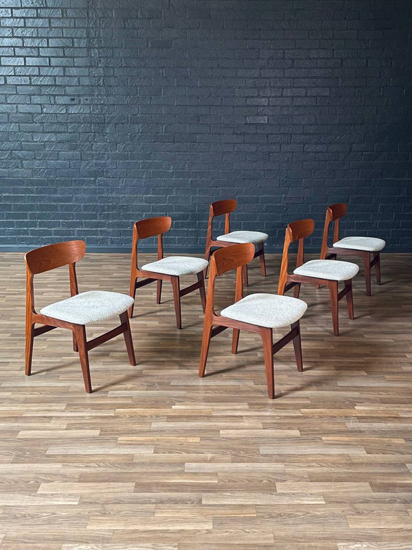 Set of 6 Mid-Century Danish Modern Teak Dining Chairs, c.1960’s