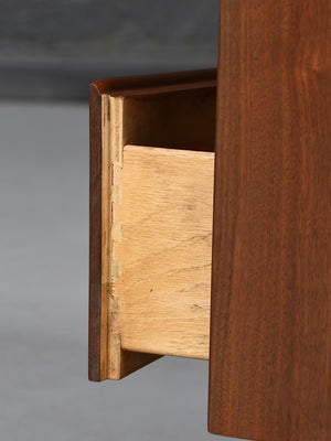 Mid-Century Modern Walnut & Rosewood Night Stand by Bassett, c.1960’s