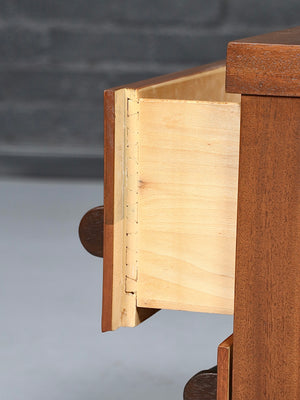 Single Mid Century Modern Night Stands w/ Bowtie Handles, c.1960’s