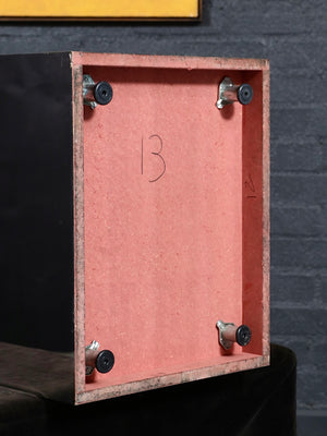 Vintage Post Modern Stainless Steel Pedestals Side Table, c.1980’s