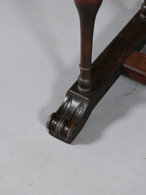 English Jacobean Revival Walnut Console Table, c.1920's