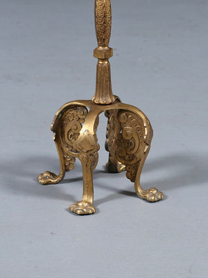 Antique Neoclassical Revival Brass & Gilt Metal Jardinière Plant Stand, c.1920’s