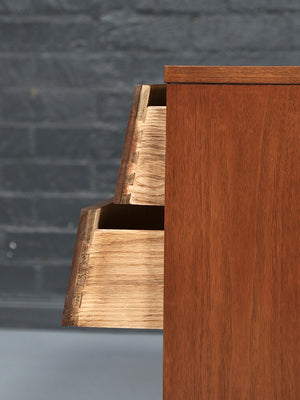 Mid-Century Modern Louvered Drawer Walnut Dresser, c.1960’s