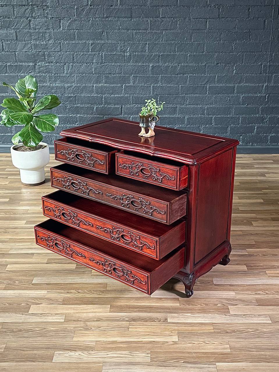 Vintage Asian Oriental Style Cherry Wood Bureau Dresser – Vintage Supply Vintage Asian Oriental Style Cherry Wood Bureau Dresser – Vintage Supply