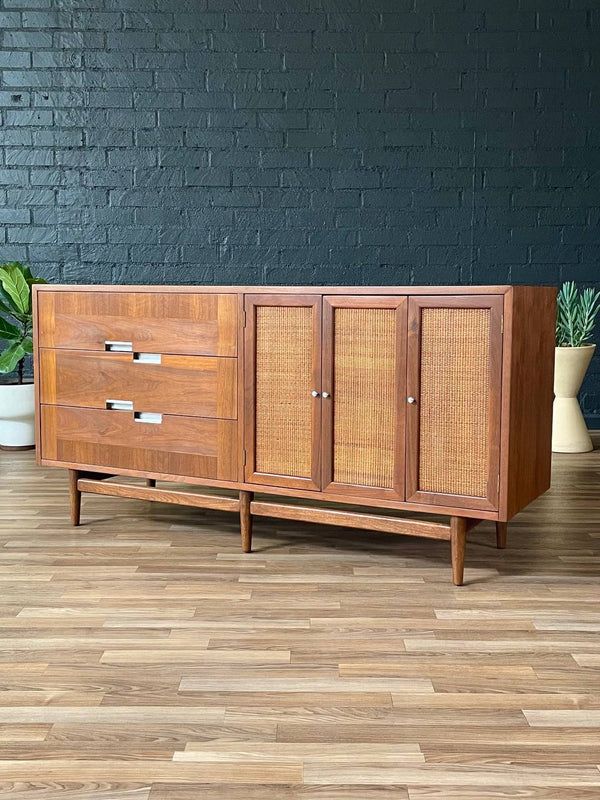 Mid-Century Modern Dresser by Merton Gershun w/ Cane Doors, c.1950’s