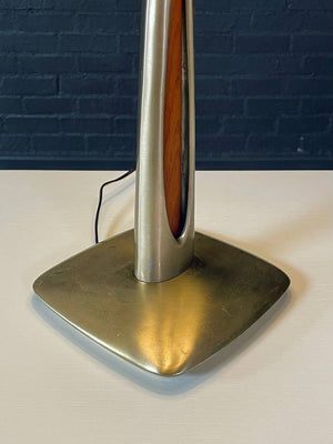 Richard Barr Brass & Walnut Table Lamp for Laurel, c.1960’s