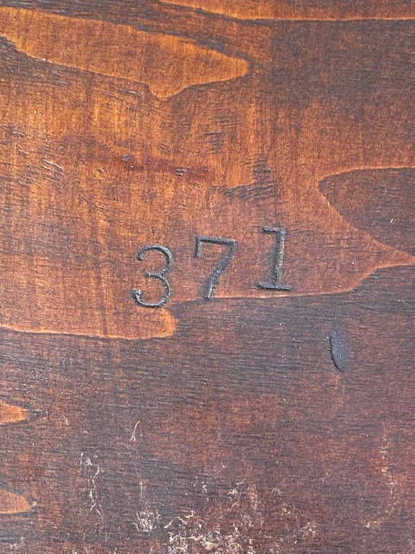 English Georgian Style Mahogany Pie Crust Side Table, c.1940’s