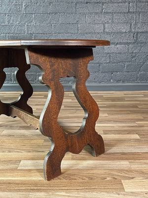Vintage Spanish Revival Oak & Tile Coffee Table, c.1940’s