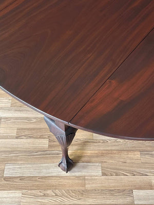 Antique Queen Anne Style Drop- Leaf Dining Table with Cabriole Legs, c.1900’s