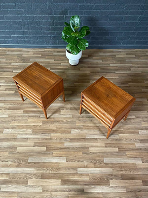 Pair of Mid-Century Modern “Rhythm” Night Stands by Lane, c.1950’s