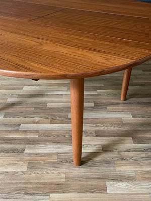 Mid-Century Danish Modern Teak Butterfly-Leaf Dining Table, c.1960’s