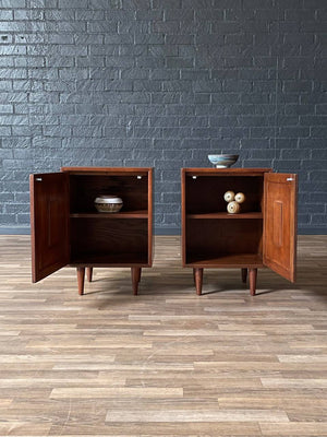 Pair of Mid-Century Modern Geometric Night Stands, c.1960’s
