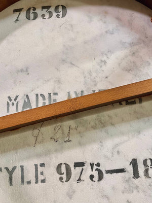 Mid-Century Carrera Marble & Walnut Side Table, c.1960’s