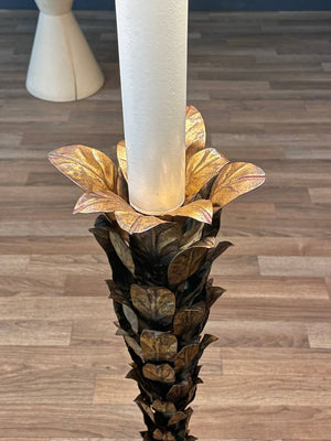 Hollywood Regency Gilt Leaf Floor Lamp, c.1950’s