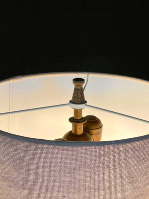 Mid-Century Modern Brutalist Hammered Table Lamp, c.1950’s