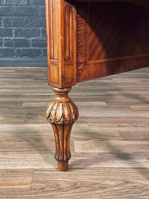 French Louis XVI Style Mahogany & Pink Marble-Top Night Stand, c.1920’s