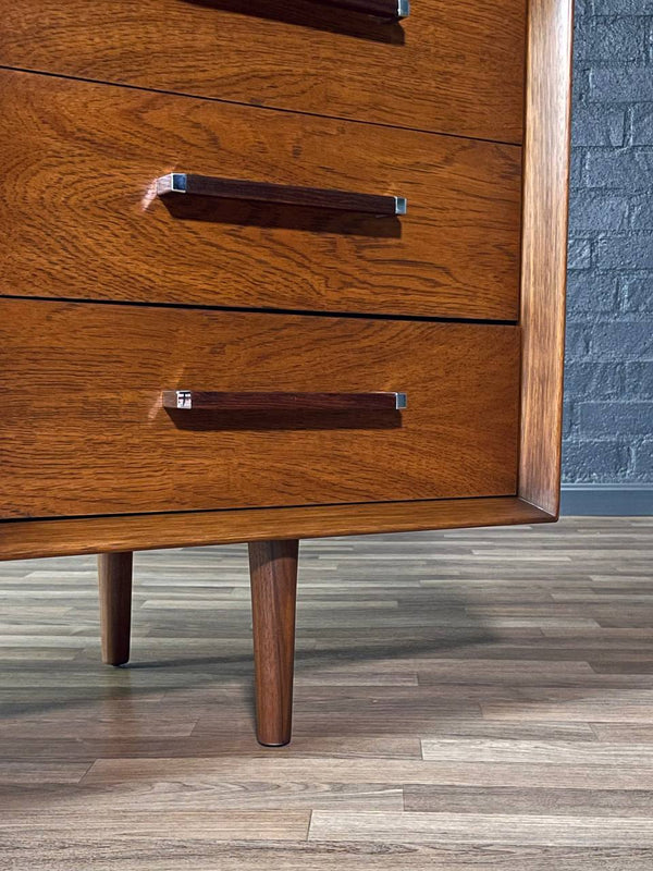 Mid-Century Modern “Tower Suite” Rosewood & Pecan Dresser by Lane, c.1970’s