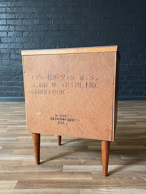 Pair of Mid-Century Modern “Trimline” Walnut Night Stands by Bassett, c.1960’s