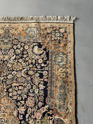 Vintage Persian Kashan-Style Wool Area Rug, c.1970s