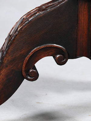American Chippendale Revival Mahogany Pie-Crust Tilt-Top Table, c.1940's