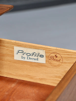 Mid-Century Modern “Profile” Highboy Dresser w/ Drop-Down Desk by John Van Koert for Drexel, c.1950’s