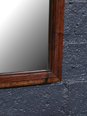 Victorian Renaissance Revival Wood Wall Mirror with Ornate Crest, c.1930's